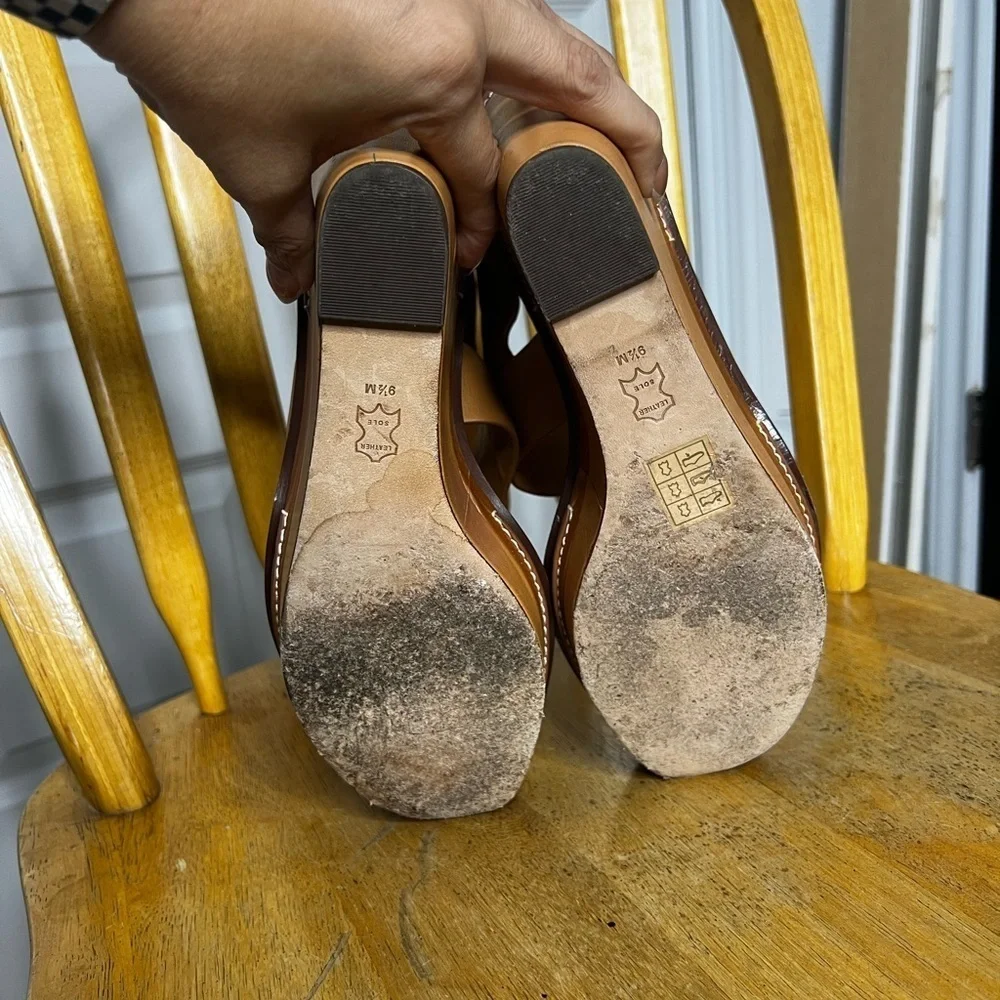 Tory Burch Selby Two Toned Wedge Sandals 9.5